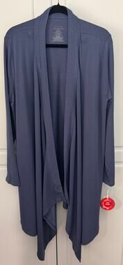 Magnetic Me Women's Blue Magnetic Duster for Nursing Privacy Size 8-14  NWT